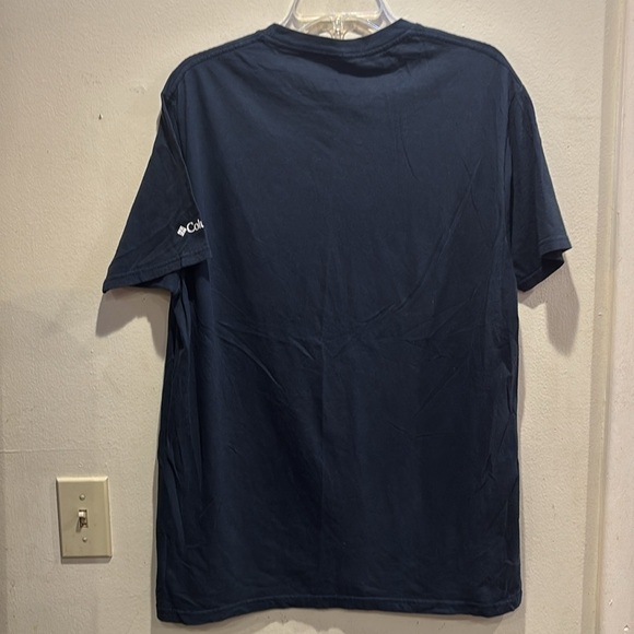 Columbia Blue Short Sleeve Tee with Mountain Graphic - Picture 3 of 3